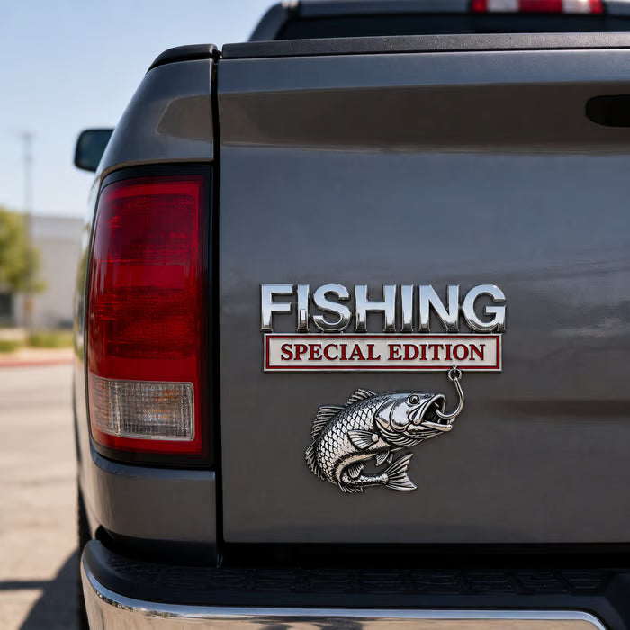 🔥 🎣 Fishing Special Edition™ Premium 3D Metal Vehicle Emblem Badge