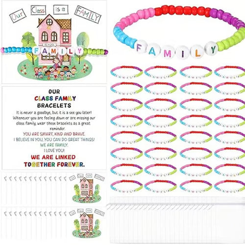 🔥Last Day 50% OFF - ✨🌈Pack of 25 Welcome BeadBracelets - StrengthenClassroom Friendship & SpreadWarm Kindness!