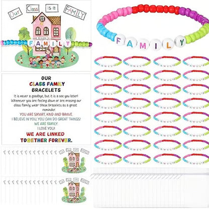 🔥Last Day 50% OFF - ✨🌈Pack of 25 Welcome BeadBracelets - StrengthenClassroom Friendship & SpreadWarm Kindness!