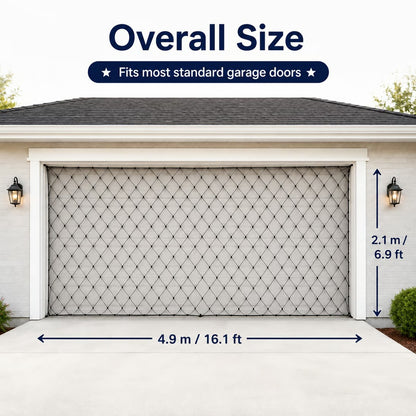 🇺🇸 4th Of July Garage Flag Net Lights📏16.1 ft × 6.9 ft