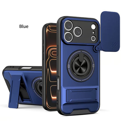 📱🛡️Mecha Push Window Magnetic Case for iPhone – Military Grade Shockproof Cover