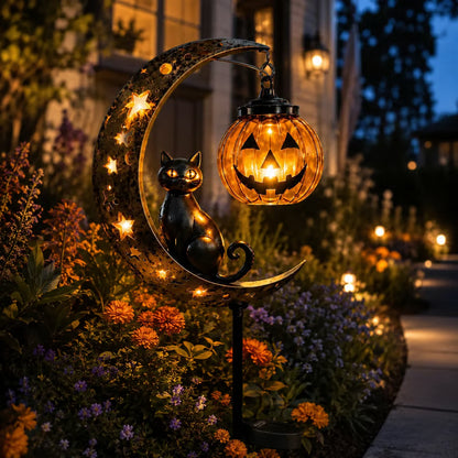 🎃 Halloween Early Bird Sale | 69% OFF Pumpkin Moon Garden Stake Light