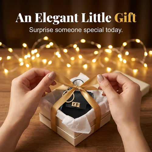 🔥Last Day Only $10.99👜Mini Square Bag Pendant Keychain- High Quality Leather with Colorful Strap, Cute Car Keychain & Bag Charm Accessory
