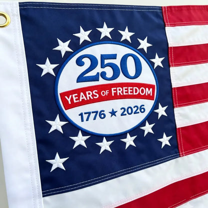 🔥🔥250th Anniversary USA Commemorative Flag (3x5 Ft),Double-Sided Embroidered（V2.0）