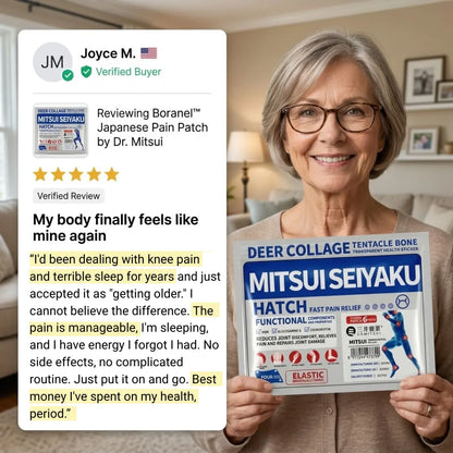 Boranel™ Japanese Pain Patch by Dr. Mitsui - Fast-Acting Relief for Back, Knees, Neck & Joints