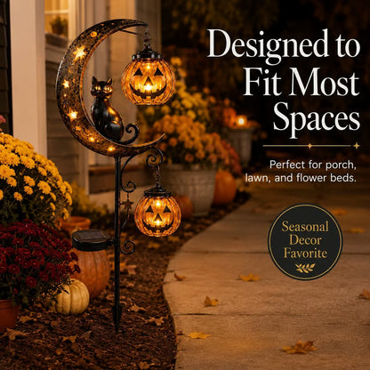 🎃 Halloween Early Bird Sale | 69% OFF Pumpkin Moon Garden Stake Light