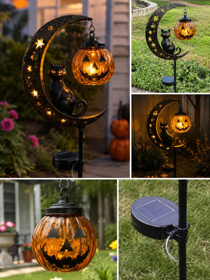 🎃 Halloween Early Bird Sale | 69% OFF Pumpkin Moon Garden Stake Light