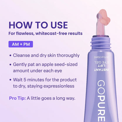 SPECIAL LAUNCH PRICE | Instant Lift Eye Gel | For Puffiness & Bags, Wrinkles, Fine Lines and Dark Circles
