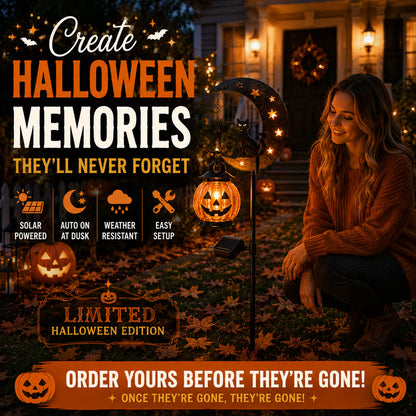 🎃 Halloween Early Bird Sale | 69% OFF Pumpkin Moon Garden Stake Light