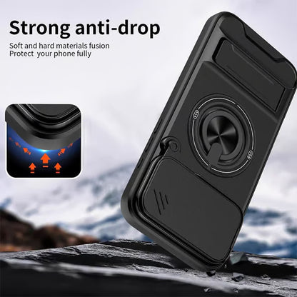 📱🛡️Mecha Push Window Magnetic Case for iPhone – Military Grade Shockproof Cover