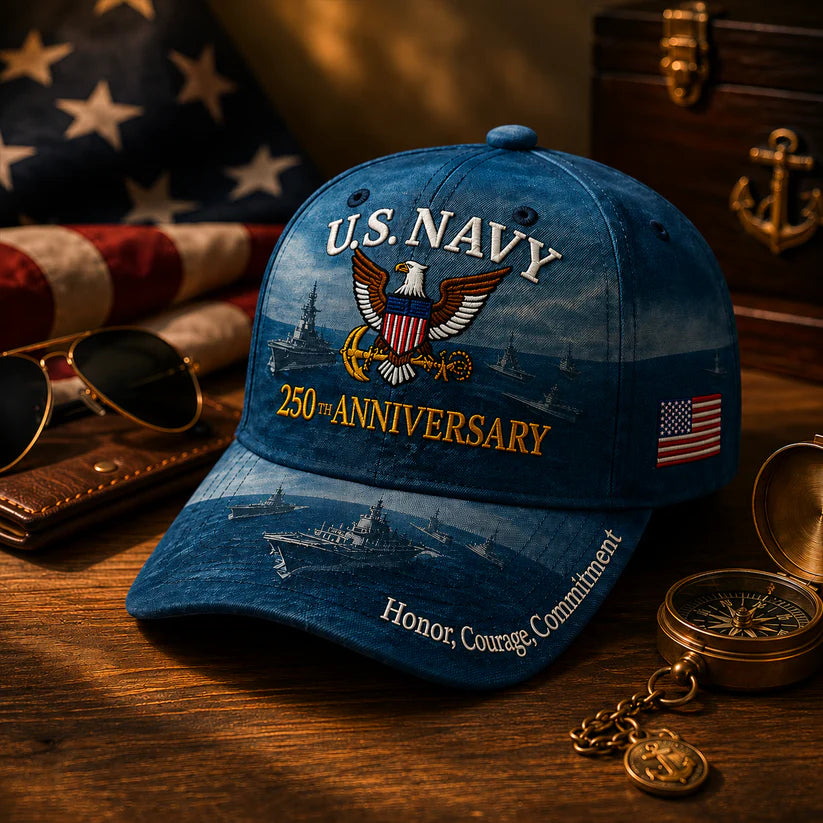 Father's Day Sale -Handmade Embroidered Devil Dog USMC 250th Birthday Commemorative Cap us