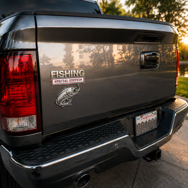 🔥 🎣 Fishing Special Edition™ Premium 3D Metal Vehicle Emblem Badge
