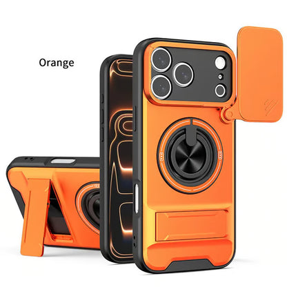 📱🛡️Mecha Push Window Magnetic Case for iPhone – Military Grade Shockproof Cover