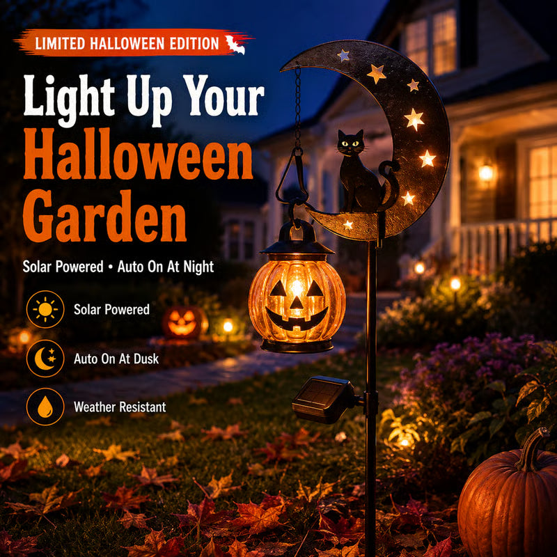 🎃 Halloween Early Bird Sale | 69% OFF Pumpkin Moon Garden Stake Light