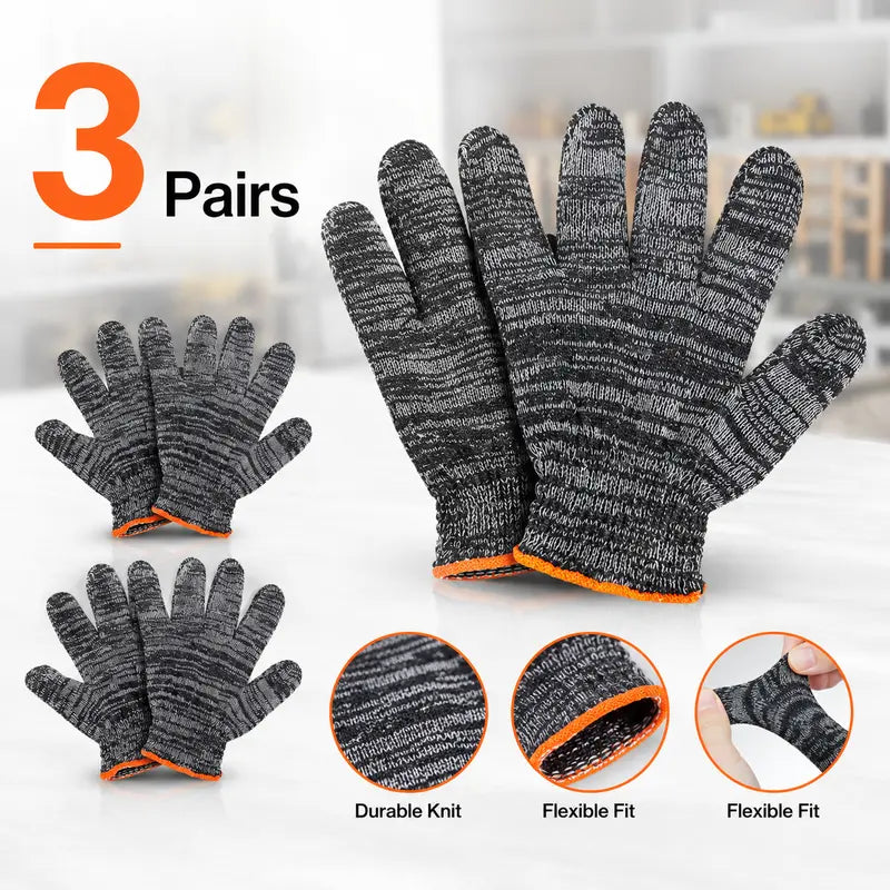 Unisex gardening gloves; versatile work gloves with strong grip, made of stretchy, breathable knit fabric; suitable for gardening, DIY, household chores, and workshop tasks