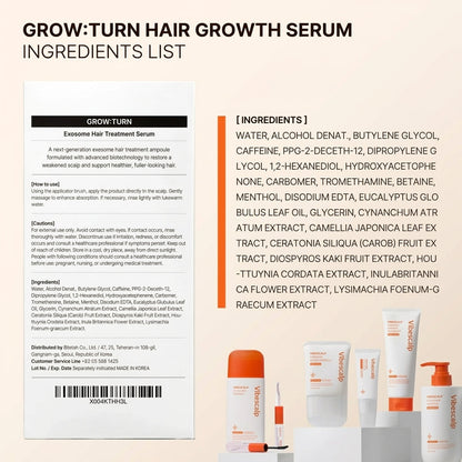 Vibescalp Growturn Hair Growth Serum with Built in Brush for Hair Growth & Thickening