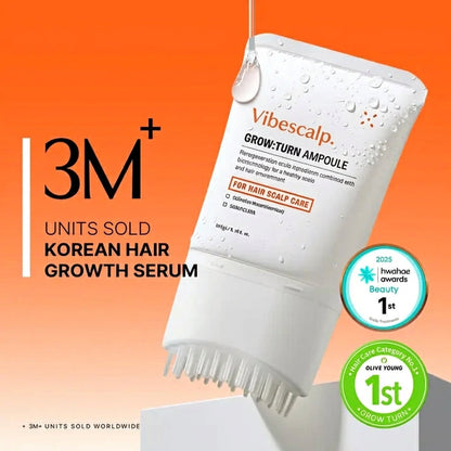 Vibescalp Growturn Hair Growth Serum with Built in Brush for Hair Growth & Thickening