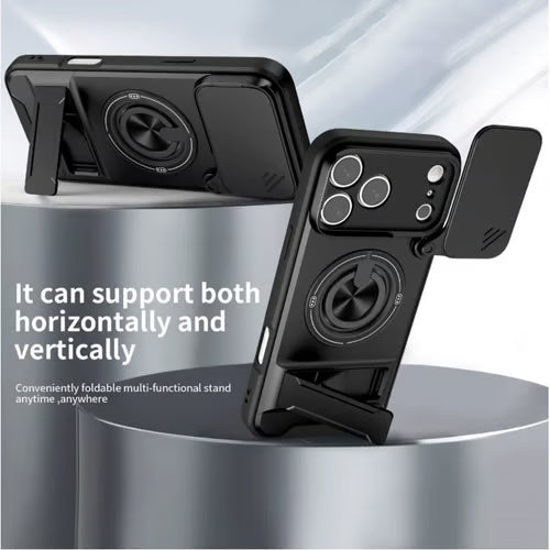📱🛡️Mecha Push Window Magnetic Case for iPhone – Military Grade Shockproof Cover