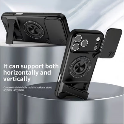📱🛡️Mecha Push Window Magnetic Case for iPhone – Military Grade Shockproof Cover