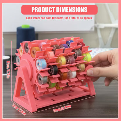 🔥Last Day 50% OFF - 🧵Rotating Bobbin Thread Organizer