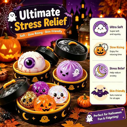 🔥LAST DAY 50% OFF - 🎃Cute Halloween Scary Ghost Maruko Squeeze Toy Set