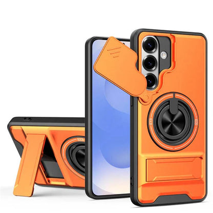 ⏳Time-Limited Special⏰Samsung Phone Case – Sliding Camera Cover, Rotatable Ring, Magnetic Mount